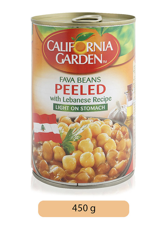 California Garden Fava Beans Peeled with Lebanese Recipe, 450g