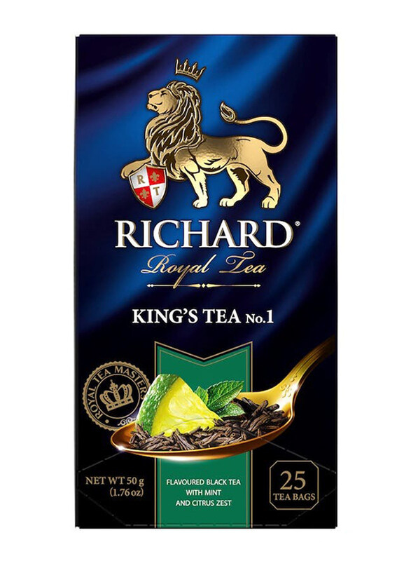 

Richard Kings Black Tea With Mint And Citrus Zest, 25 Tea Bags