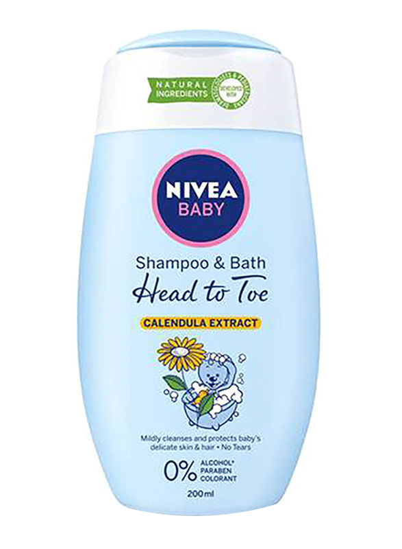 Nivea 200ml Baby Shampoo & Bath for Babies