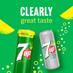 7UP Carbonated Soft Drink Mini Can, 155ml