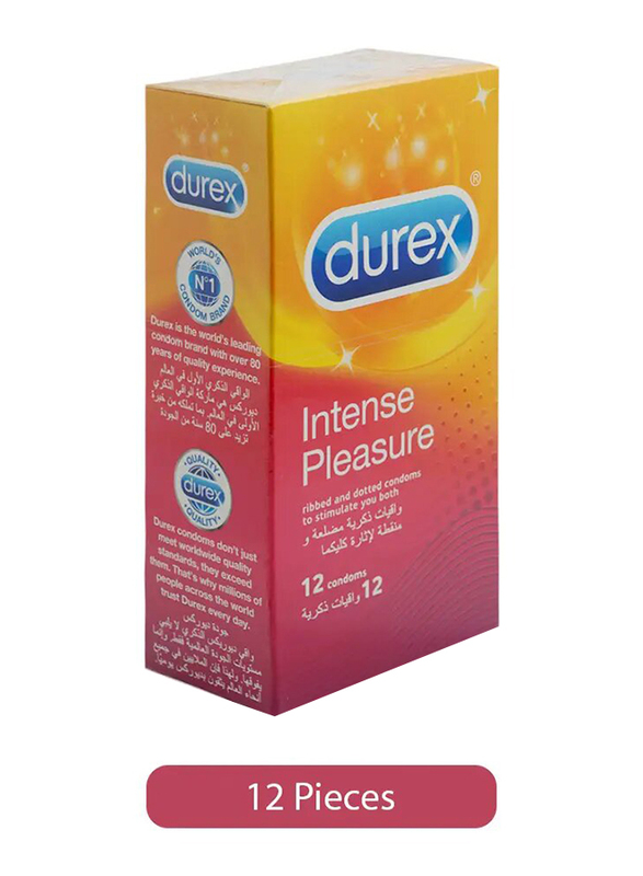 Durex Intense Pleasure Condom, 12 Pieces