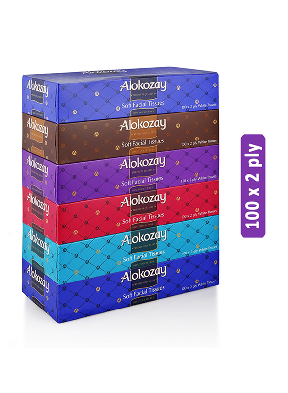 

Alokozay Soft Facial Tissues, 100 x 2 ply