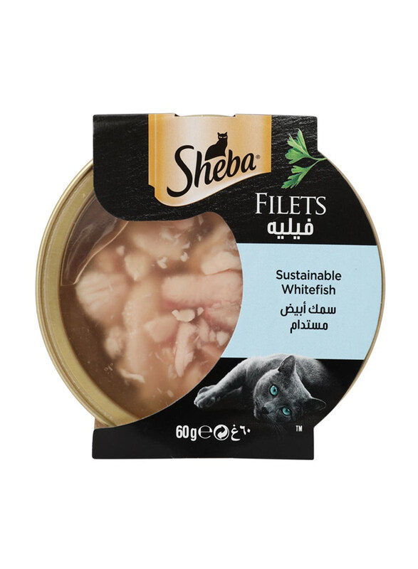 

Sheba Filets Sustainable Whitefish Cat Wet Food, 60g