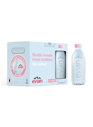 Evian Natural Mineral Water, 6 Pieces x 400ml
