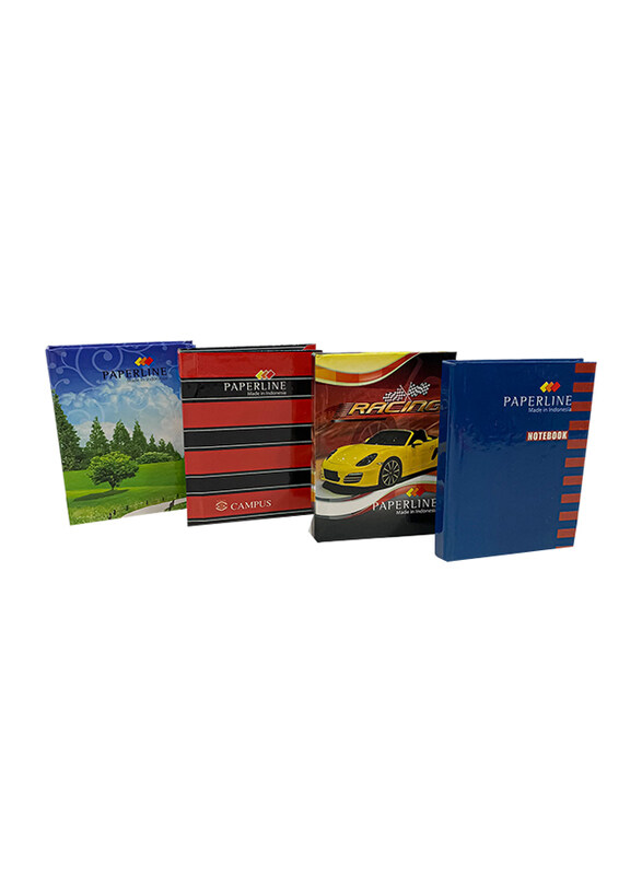 

Paperline A7 Fancy Hard Cover Book, 80 Sheets, Multicolour