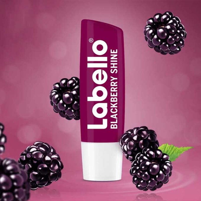 Labello Lip Balm, Blackberry Shine, Purple