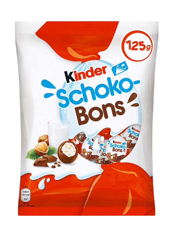 

Kinder Schoko Bons Milk Chocolate Mini Eggs, 125g