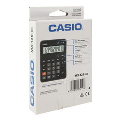 Casio MX-12B 12 Digit Mini Desk Type Calculator, Black