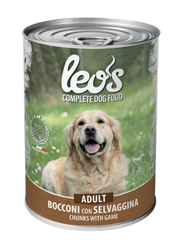 

Leo's Chunk with Game Adult Dog Wet Food, 415g