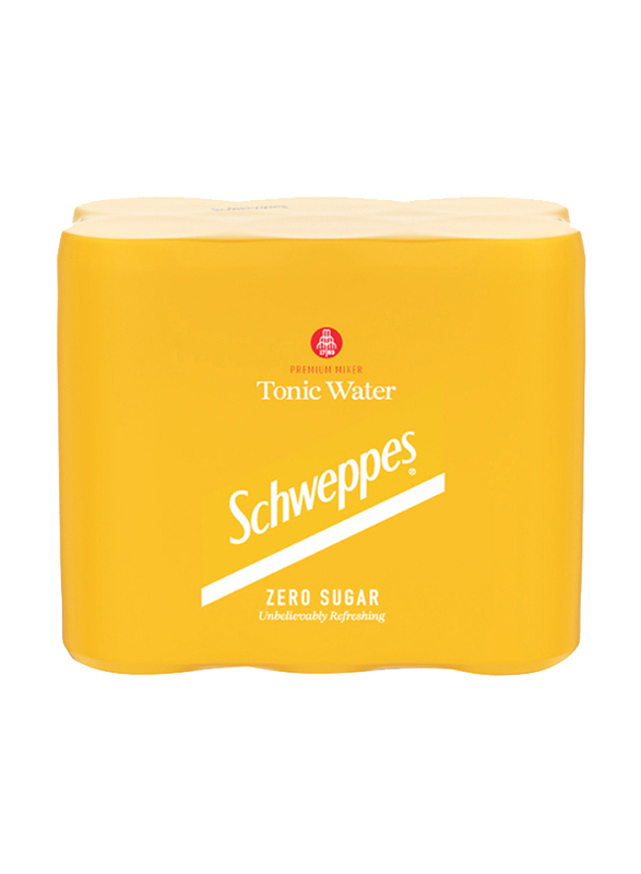 Schweppes Zero Tonic Water, 6 x 250ml