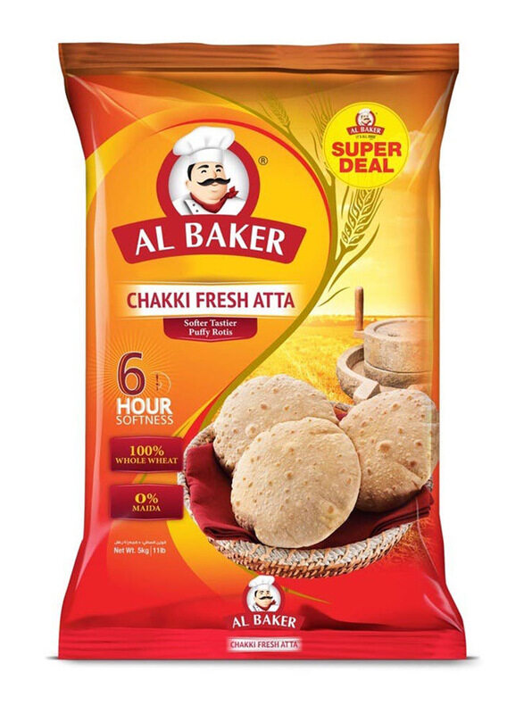 

Al Baker Chakki Atta Super Deal Pack, 5Kg