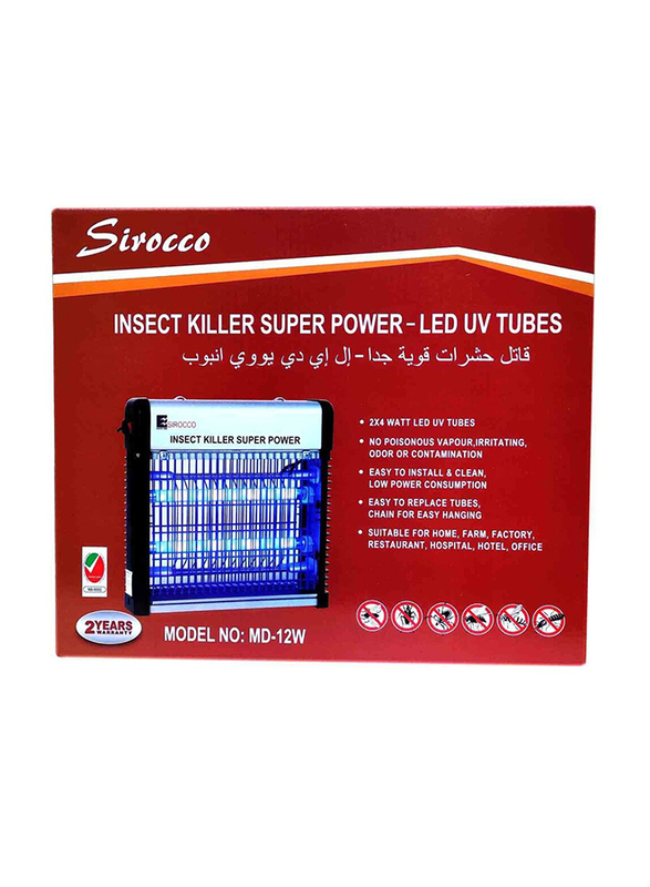 Sirocco Md-12w Super Power Insect Killer, Black