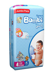 Bambi Diapers #4 Large 8-16 Kg - 62 Diapers