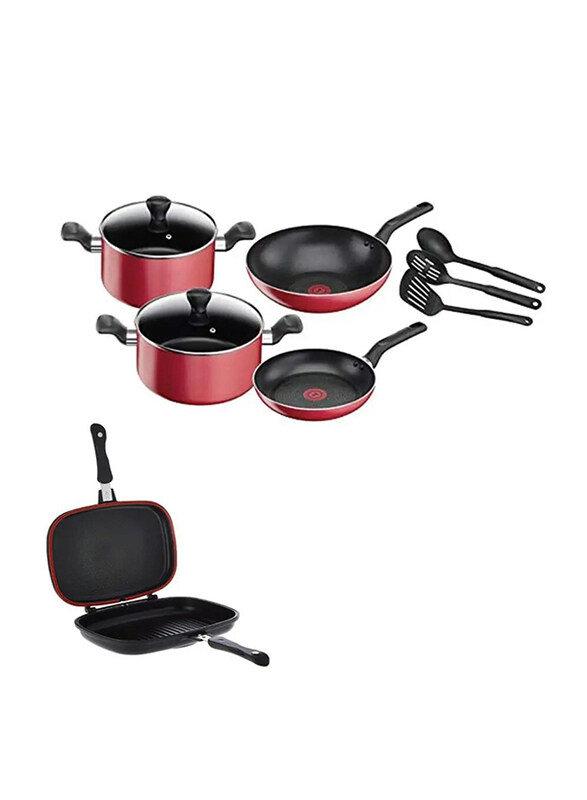 

Tefal Cooking Set 9 Pieces + Double Sided Fry Pan