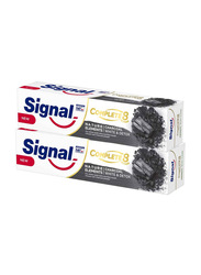 Signal Tooth Paste Comblete Charcoal White & Detox, 2 x 75ml