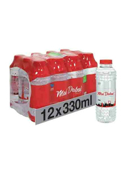 Mai Dubai Pure Bottled Drinking Water, 12 x 330 ml