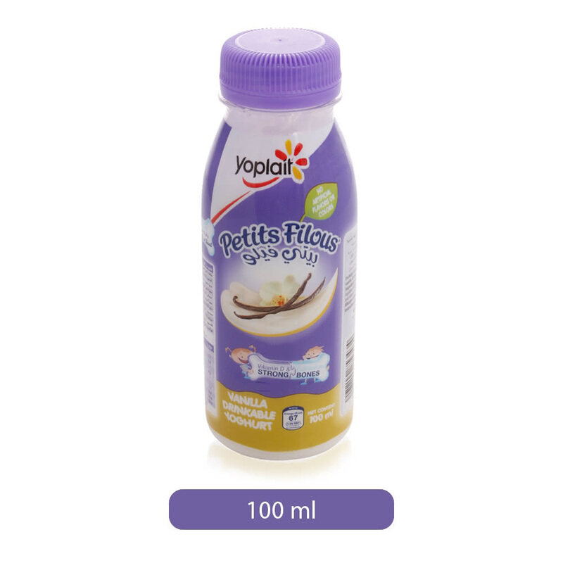 

Yoplait Petits Filous Vanilla Flavored Drinkable Yoghurt, 100 ml