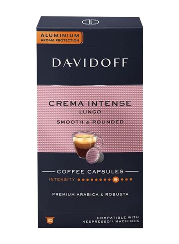 Davidoff Cream Intense Lungo Smooth & Rounded Capsules Coffee, 55g