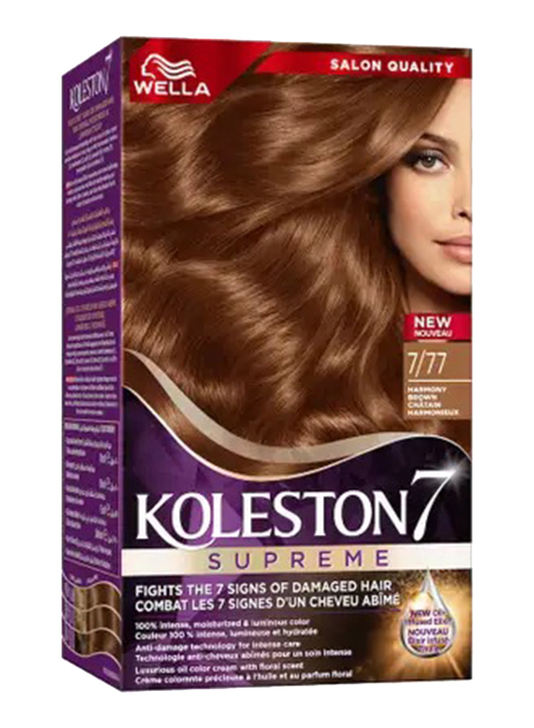 Wella Koleston Supreme Hair Color, 7/77 Harmony Brown