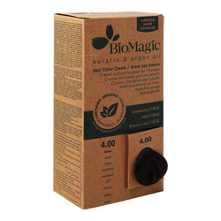 Bio Magic Keratin & Argan Oil Hair Color Cream, 60ml, 4 Brown