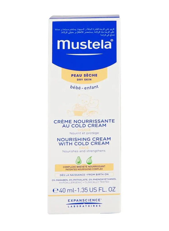 Mustela Nourishing Face Cream with Cold Cream, 40ml