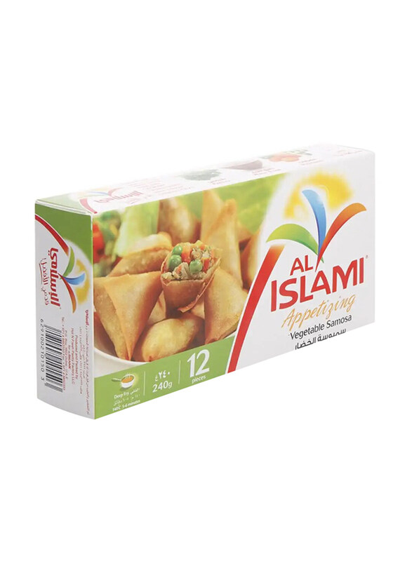 

Al Islami Appetijing Vegetable Samosa, 12 Pieces, 240g