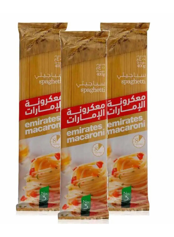 Emirates Macaroni Spaghetti - 3 x 400g