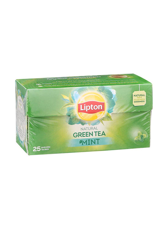 Lipton Natural Green Tea with Mint, 25 Tea Bags