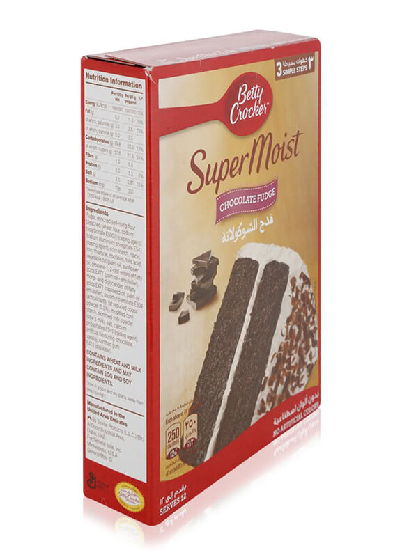 

Betty Crocker Super Moist Chocolate Fudge Cake Mix, 500g