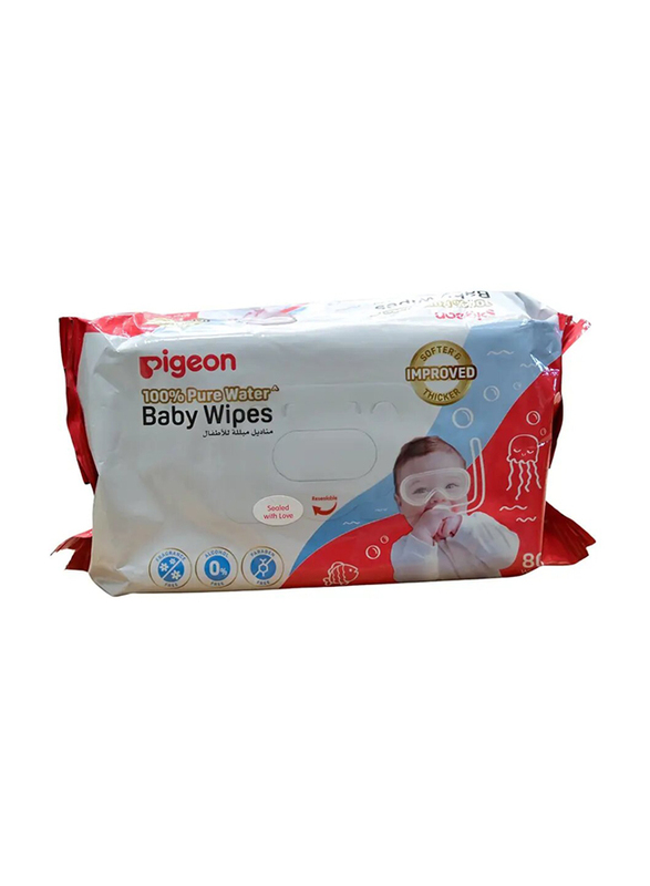 

Pigeon Wipes, 80 Sheets