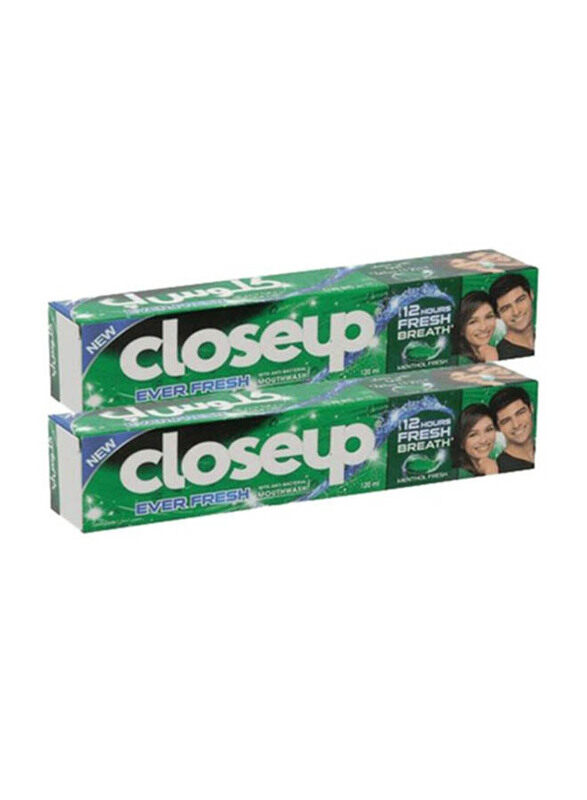 

Closeup Menthol Fresh Toothpaste, 120ml, 2 Pieces