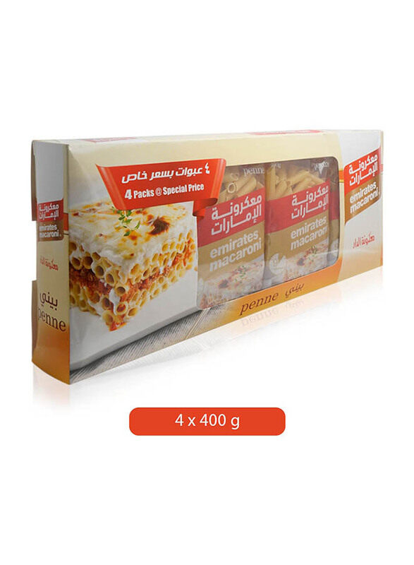 

Emirates Macaroni Penne Pasta, 4 Pieces, 400g