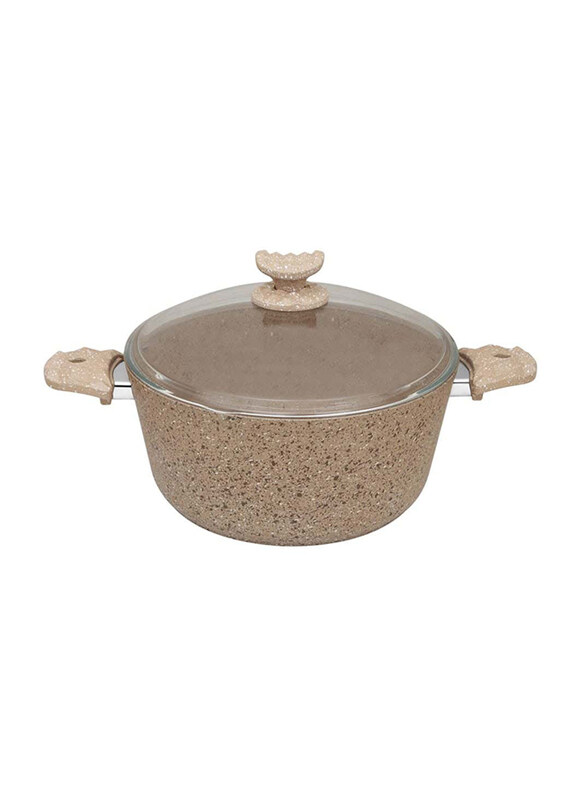 

Avci Home Maker Granitec Cookware Series Pot with Lid, 28cm, Grey