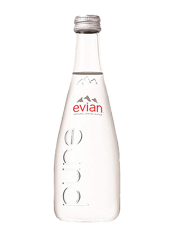 Evian Glass Natural Mineral Water, 330ml