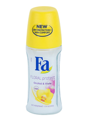 Fa Floral Protect Orchid and Viola Deodorant Roll On, 50 ml