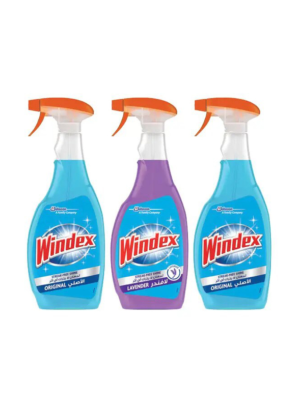 Windex Glass Cleaner 2 Original + 1 Lavender