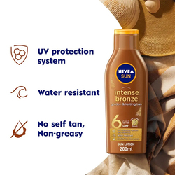 Nivea Sun Tanning Lotion Carotenne Vitamin E SPF 6, 200ml