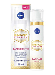 Nivea Luminous630 Even Glow Face Day Fluid Spf 50, 40ml