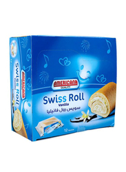 Americana Vanilla Swiss Roll Cake, 12 x 55g