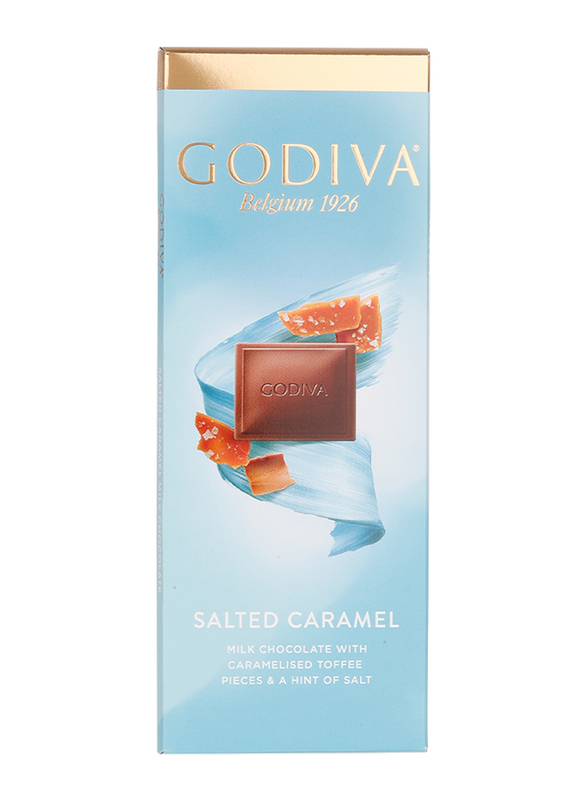 Godiva Sea Salted Caramel Tablet Chocolate, 90g