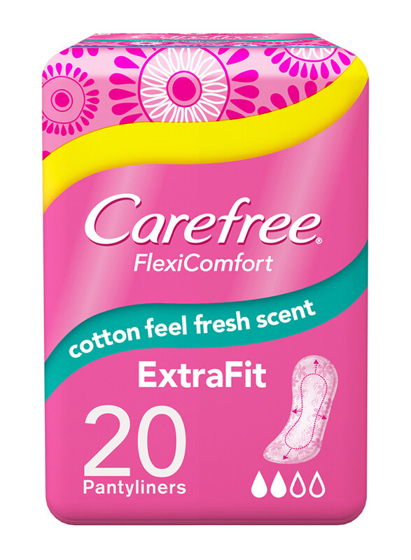 

Carefree Flexi Comfort Extrafit Pantyliners, 20 Pieces