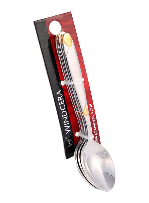 

Windcera 6-Piece Stainless Steel Tea Spoon Set, Silver