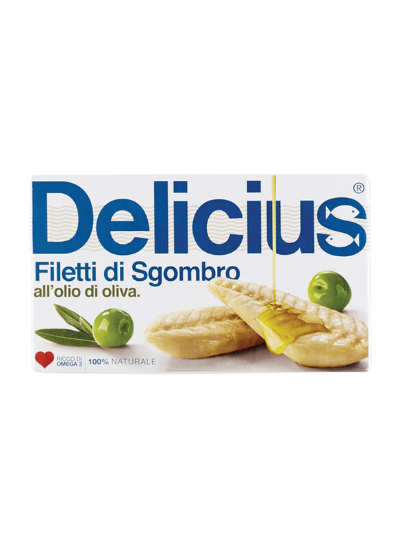 

Delicius Mackerel In Olive Oil, 125g