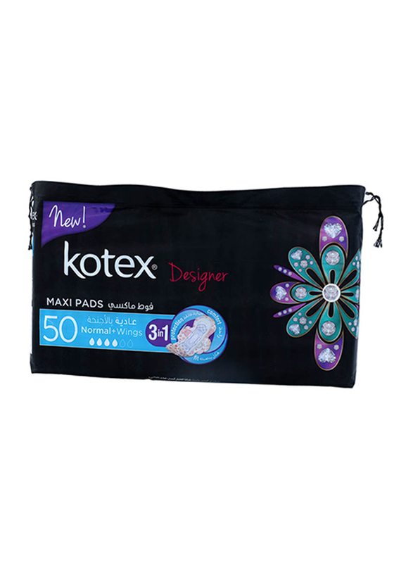 

Kotex Designer Maxi Slim Sanitary Pads, 50 Pieces