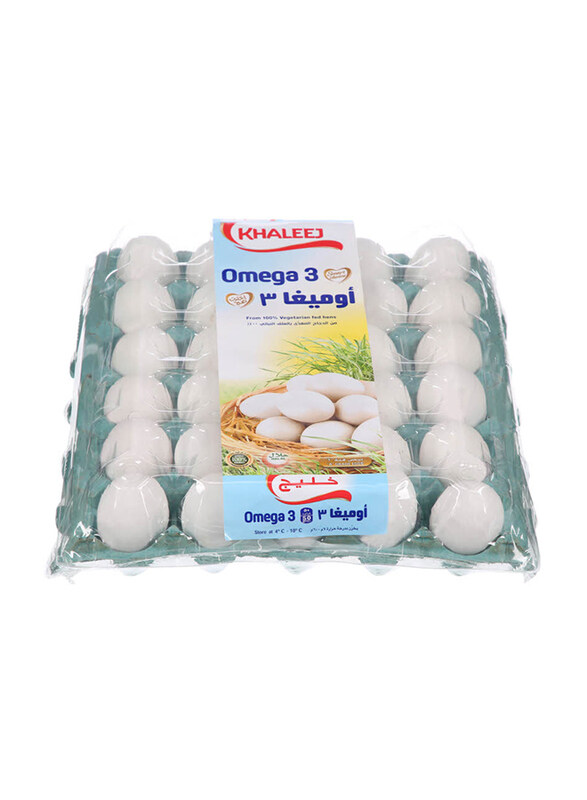 

Khaleej White Omega 3 Eggs, 30 Pieces