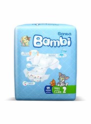 Sanita Bambi Baby Diapers, Size 2, Small, 3-6 Kg, 19 Counts