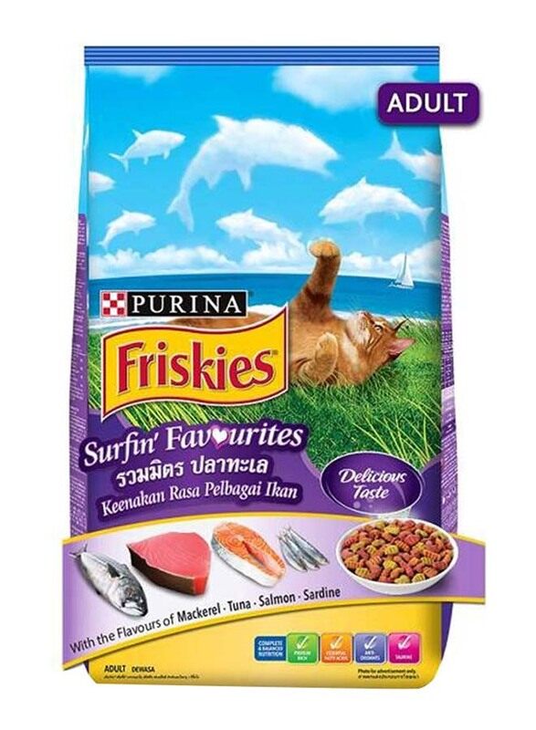 

Purina Friskies Surfin Favourite Adult Dry Cat Food, 400g