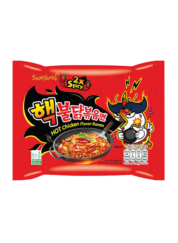 

Samyang 2X Spicy Hot Chicken Flavour Noodles, 140g