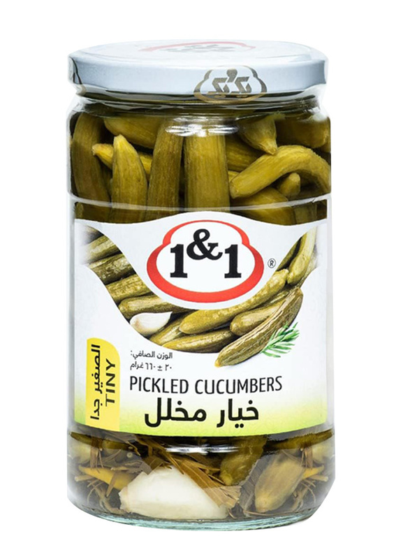 1&1 Tiny Cucumbers Pickled, 660g