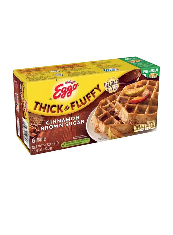 

Eggo Think & Fluffy Cinnamon Brown Sugar Frozen Waffles, 11.6oz